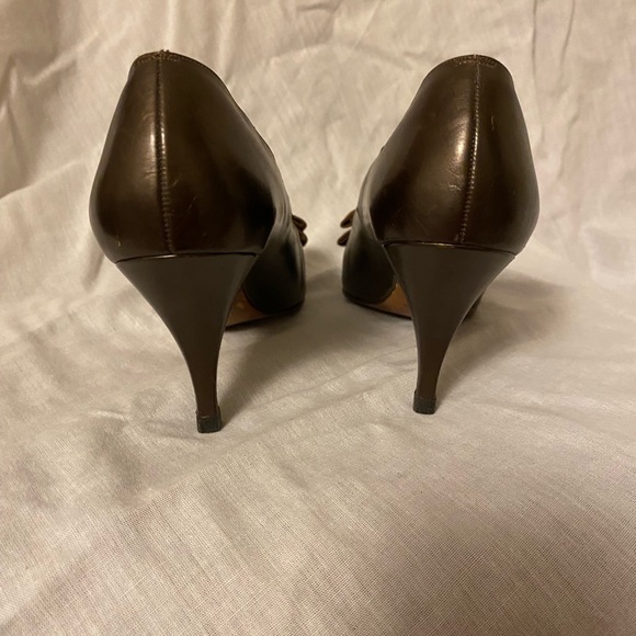 Vintage Neiman Marcus Brown/bronze shoes - Picture 3 of 5